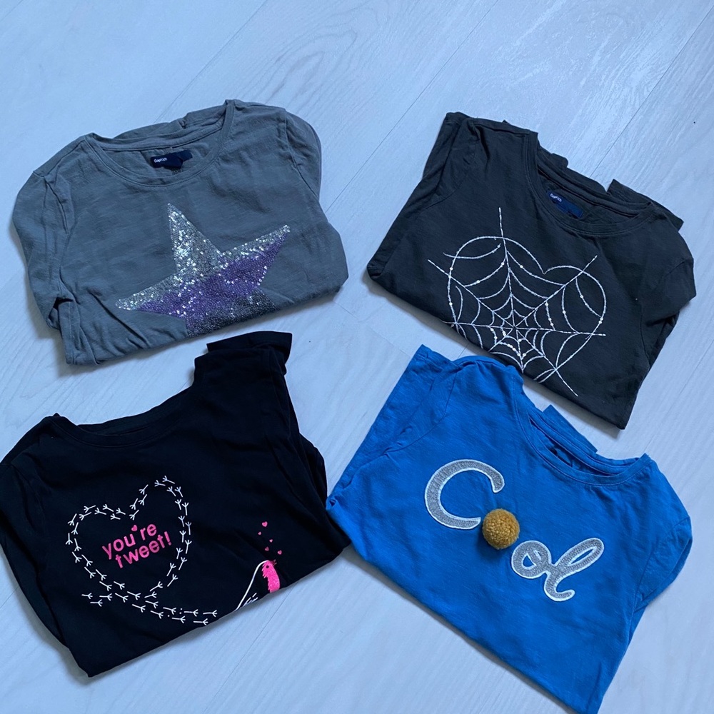 Girls GAP size 8 LS Tops EUC